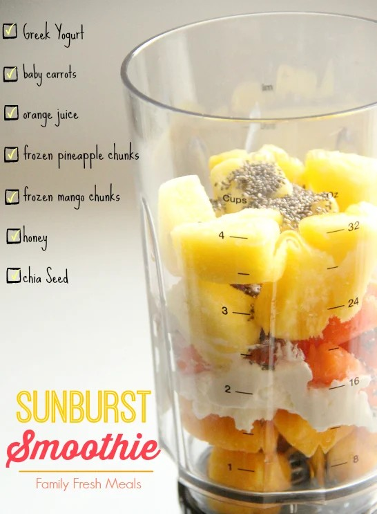 How to make Sunburst Smoothie
